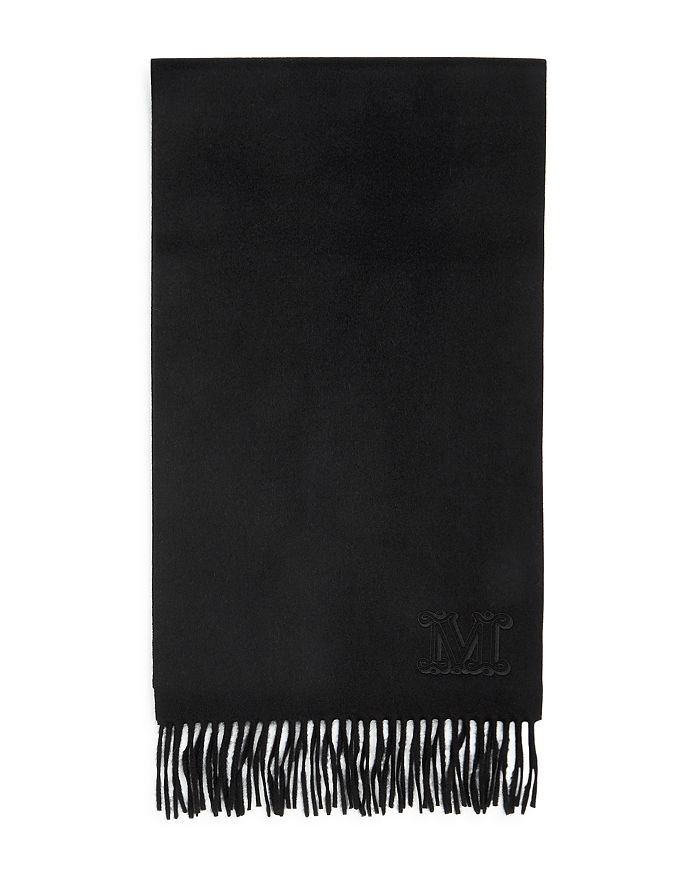 Max Mara Black Cashmere Wsdalia Scarf In Black