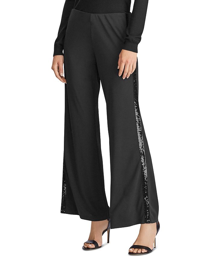 Polo Ralph Lauren Beaded Stripe Jogger-Black - Pants & Shorts - Bottoms -  Women