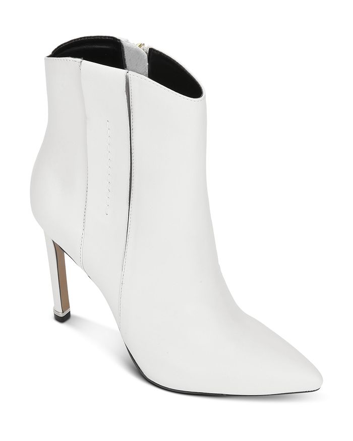 Kenneth Cole Women's Riley High-heel Western Booties In White Leather
