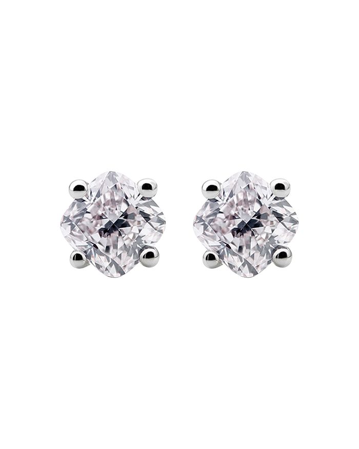Lightbox Jewelry Cushion Labgrown Diamond Stud Earrings In White