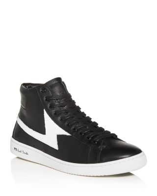 Zag Lightning Leather High-Top Sneakers 