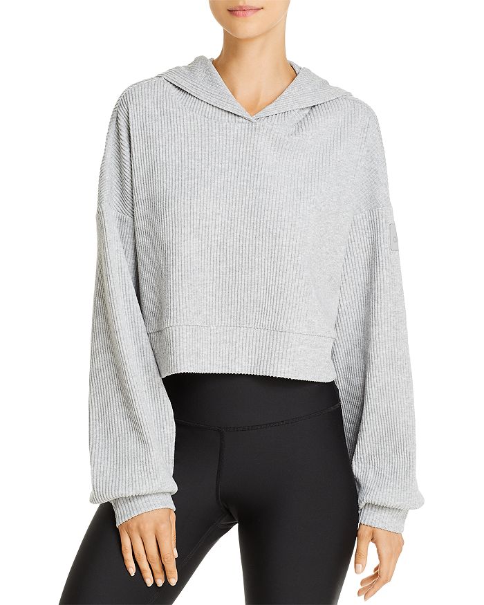 Alo Cropped Hooded Sweaters
