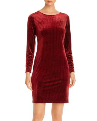 tahari burgundy dress