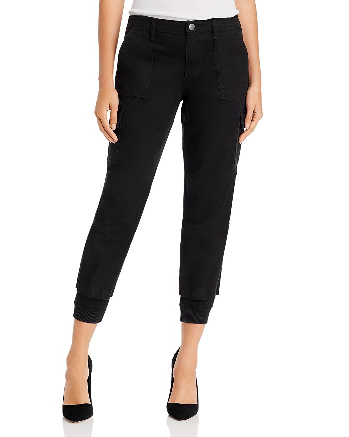 ALICE AND OLIVIA ALICE + OLIVIA ISAAC CROPPED CARGO PANTS,CD477083BLK