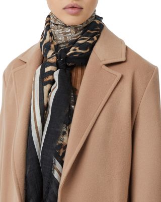 burberry leopard scarf