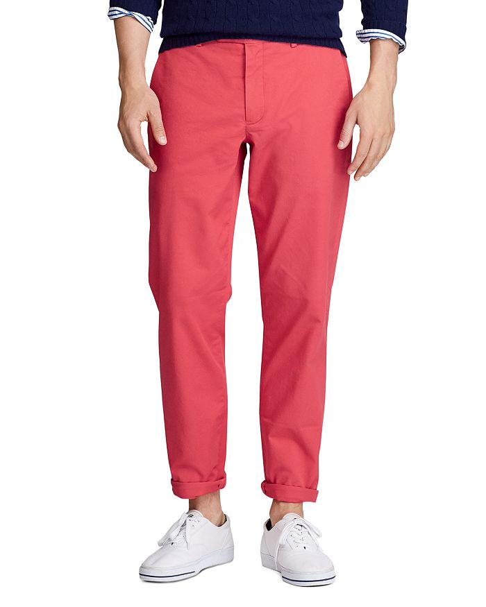 Polo Ralph Lauren Stretch Straight Fit Chinos In Spring Red