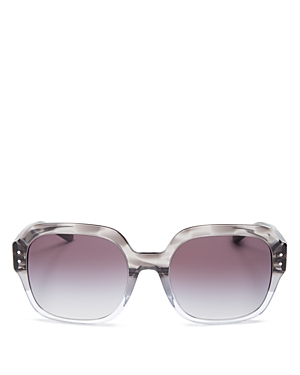 Tory Burch Women's Oversized Square Sunglasses, 56mm In Gray/gray