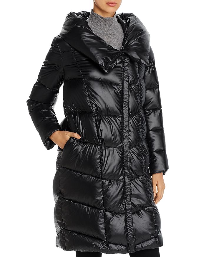 Donna Karan Cocoon Hooded Puffer Coat | Bloomingdale's