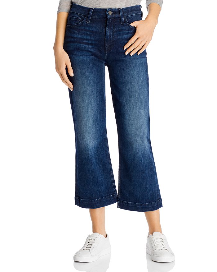 7 FOR ALL MANKIND JEN7 BY 7 FOR ALL MANKIND CROPPED WIDE-LEG JEANS IN CAMBRIDGE DARK,GS0584005