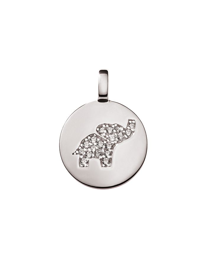 CHARMBAR REVERSIBLE ELEPHANT CHARM IN STERLING SILVER OR 14K GOLD-PLATED STERLING SILVER,SP007011R1A01