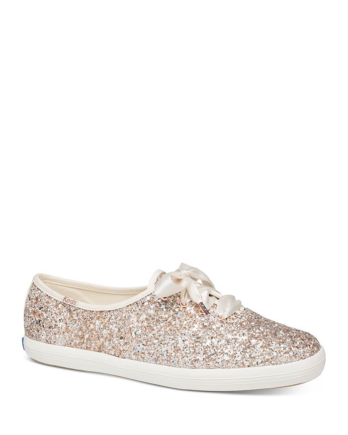 KEDS X KATE SPADE NEW YORK WOMEN'S GLITTER LACE UP trainers,WF62870