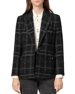 sandro plaid blazer