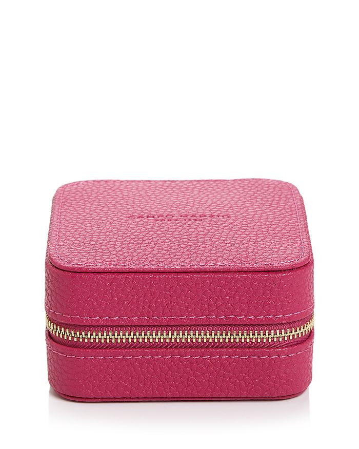 Campo Marzio Properzia Leather Jewelry Case In Pink