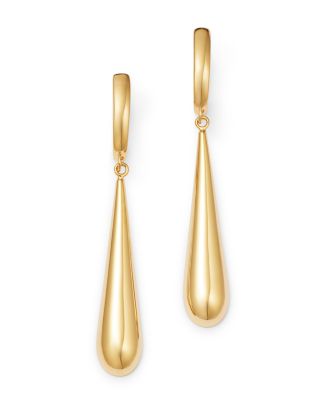 Bloomingdale's Teardrop Cuff Earrings in 14K Yellow Gold - 100% ...