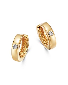 Bloomingdale's - Diamond Hoop Earrings in 14K Yellow Gold, 0.40 ct. t.w. - 100% Exclusive
