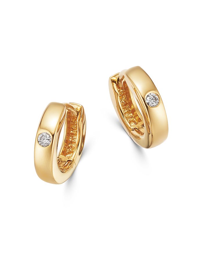Bloomingdale's - Diamond Hoop Earrings in 14K Yellow Gold, 0.40 ct. t.w. - 100% Exclusive