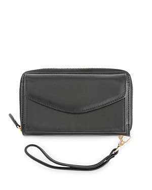 Royce New York Leather Wristlet Wallet