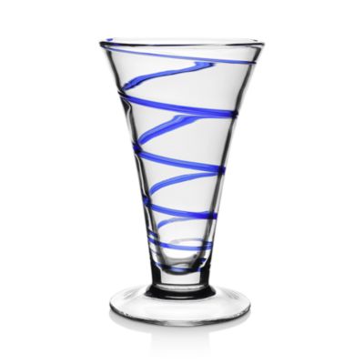 William Yeoward Crystal - Bella Blue Vase, 9"