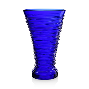 William Yeoward Crystal Miranda Vase, 14 In Blue