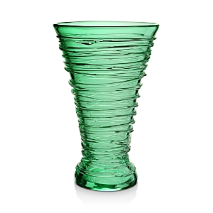 William Yeoward Crystal Miranda Vase, 14 In Green