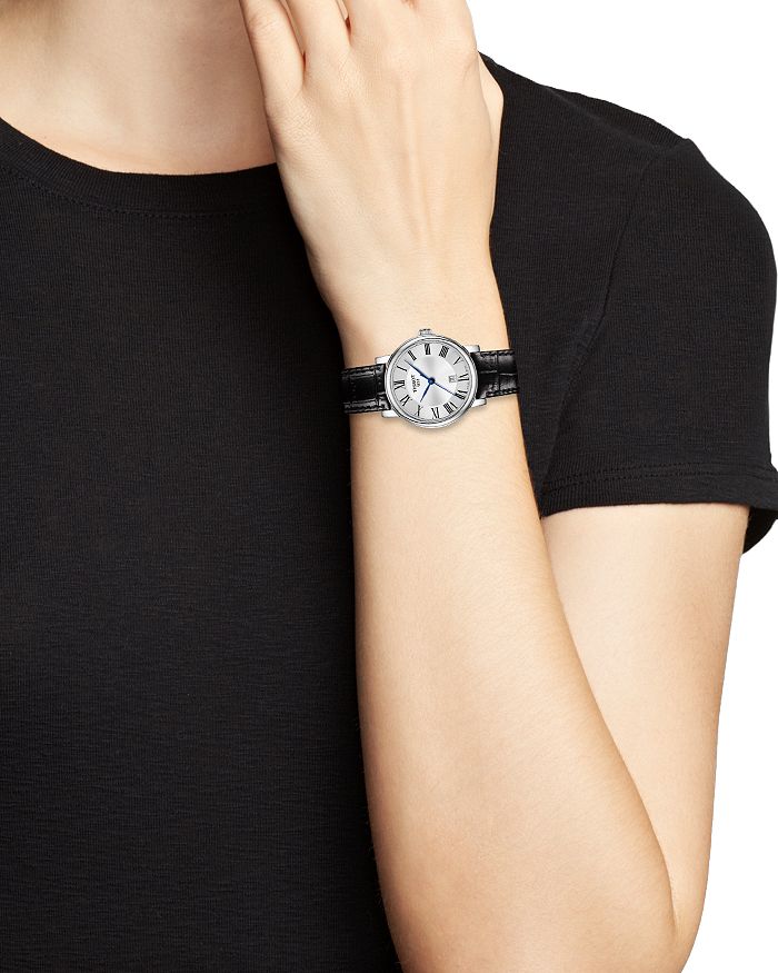 Shop Tissot Carson Premium Lady Watch, 30mm In Silver/black
