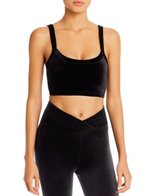 velvet sports bra