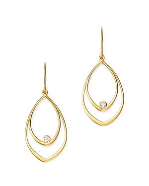 Bloomingdale's Diamond Double Teardrop Earrings in 14K Yellow Gold - 100% Exclusive