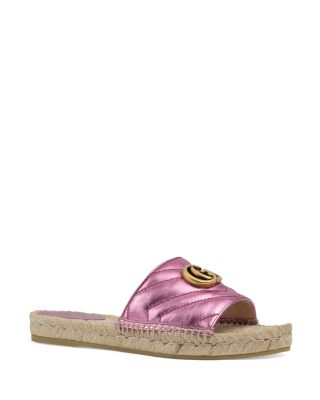 rosa pink gucci slides