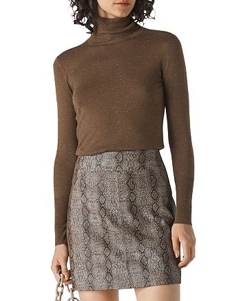 gold sparkle turtleneck