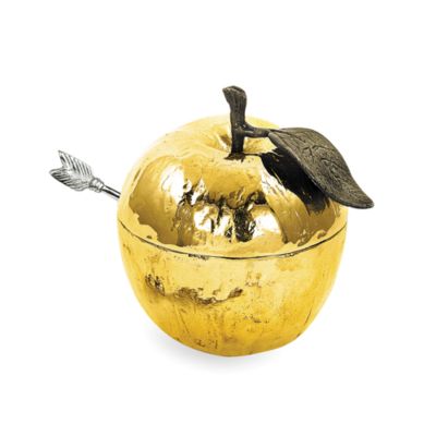 Apple Honey Pot with Spoon
