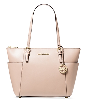 Michael Michael Kors Jet Set East/west Saffiano Leather Tote In Soft Pink/gold