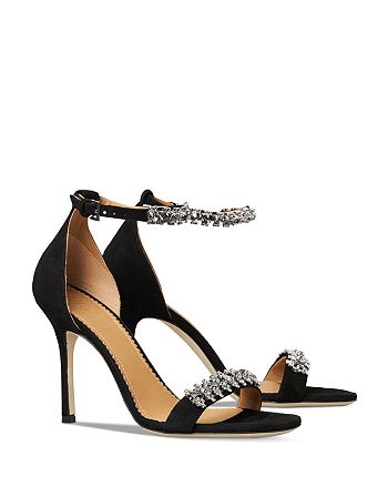 Tory Burch Women's Penelope Bejeweled High Heel Sandals | Bloomingdale's