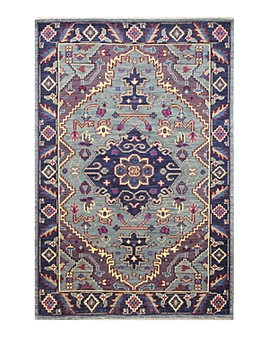 Bashian Artifact Ar109 Area Rug, 7'6 X 9'6 In Teal