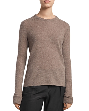 Atm Anthony Thomas Melillo Cashmere Crewneck Sweater In Truffle