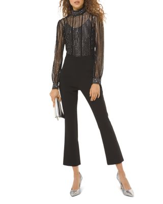 michael kors lace bodice jumpsuit