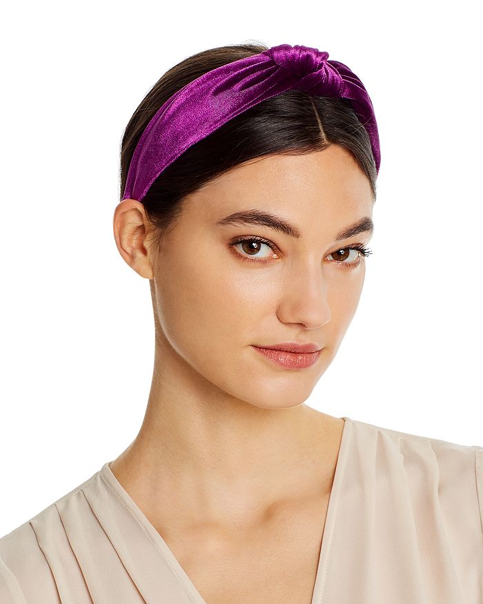 Aqua Velvet Knot Headband - 100% Exclusive In Purple
