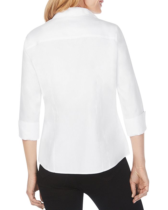 Foxcroft Taylor Non-iron Button-down Top In White