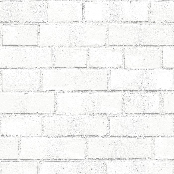 Shop Tempaper Brick Self-adhesive, Removable Wallpaper, Double Roll In White