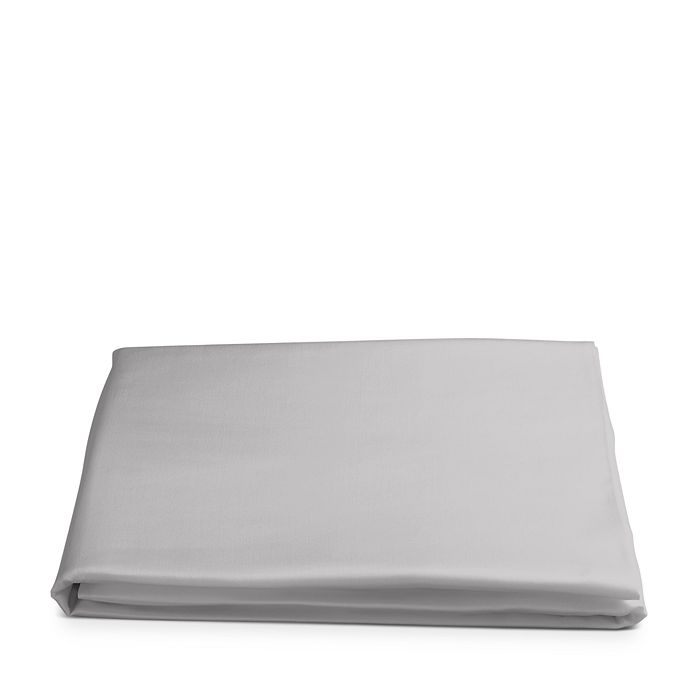 Shop Matouk Nocturne Sateen Fitted Sheet, California King In Silver