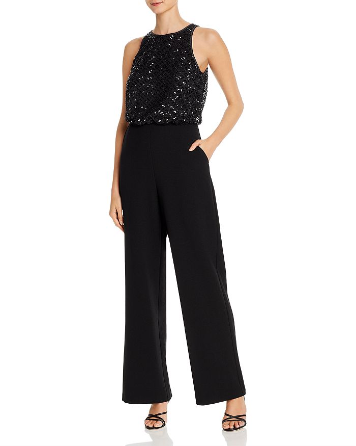 Eliza j sequin embellished jumpsuit store