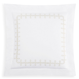 Matouk Gordian Knot Percale Euro Sham In Cream