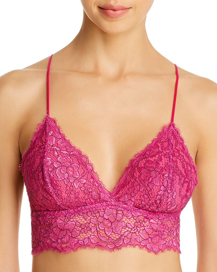 Cosabella Pret-a-porter Bralette In Victorian Pink/mulberry