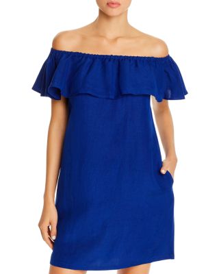 Tommy Bahama - Off-the-Shoulder Dress Swim Cover-Up