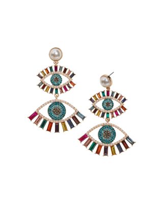 BAUBLEBAR - Ayn Double Evil Eye Drop Earrings