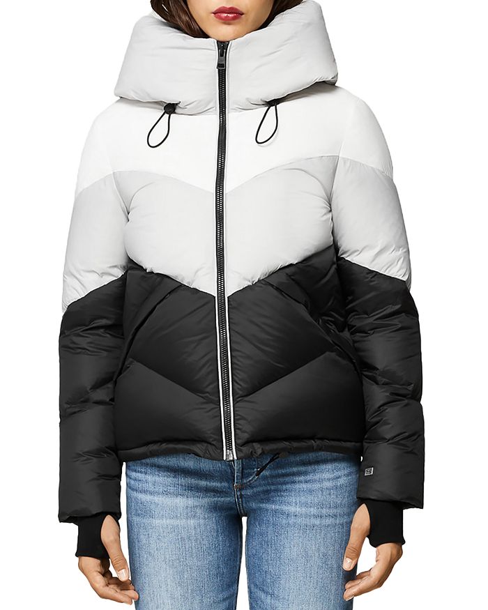 Soia Kyo Malvina Color Block Down Puffer Jacket Bloomingdale S