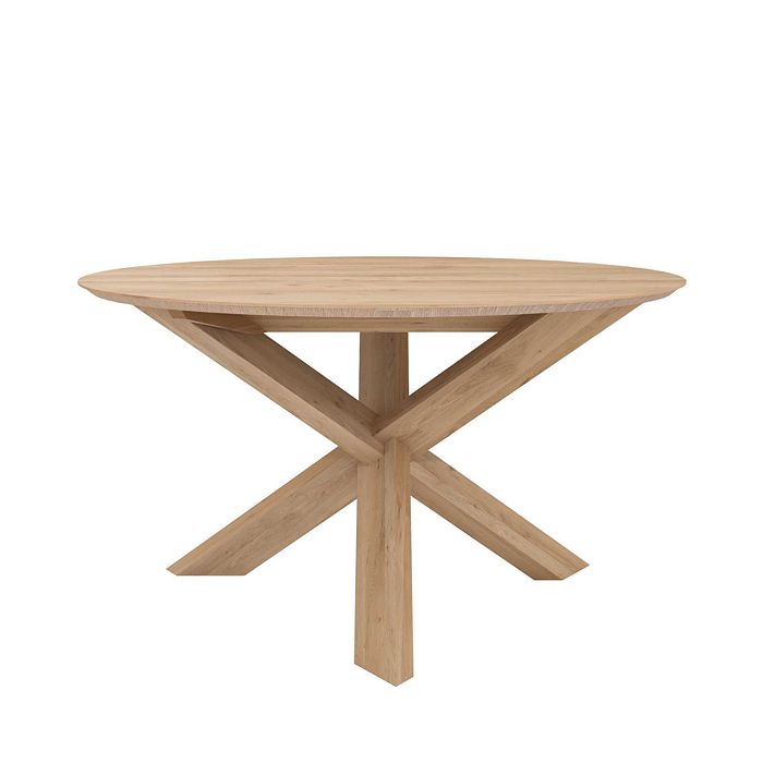 Ethnicraft Circle Dining Table, 54 In Oak