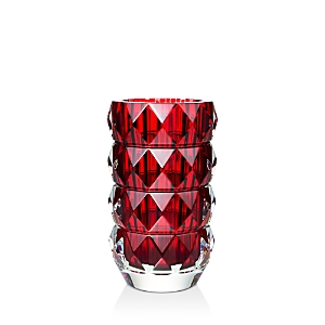 Shop Baccarat Louxor Vase In Red