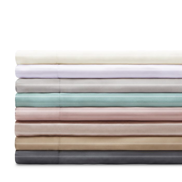 Gingerlily Silk Solid Flat Sheet, Queen In Vintage Pink