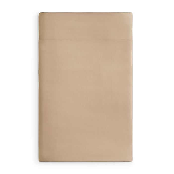Shop Gingerlily Silk Solid Flat Sheet, King In Sand