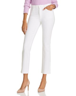 ankle white jeans